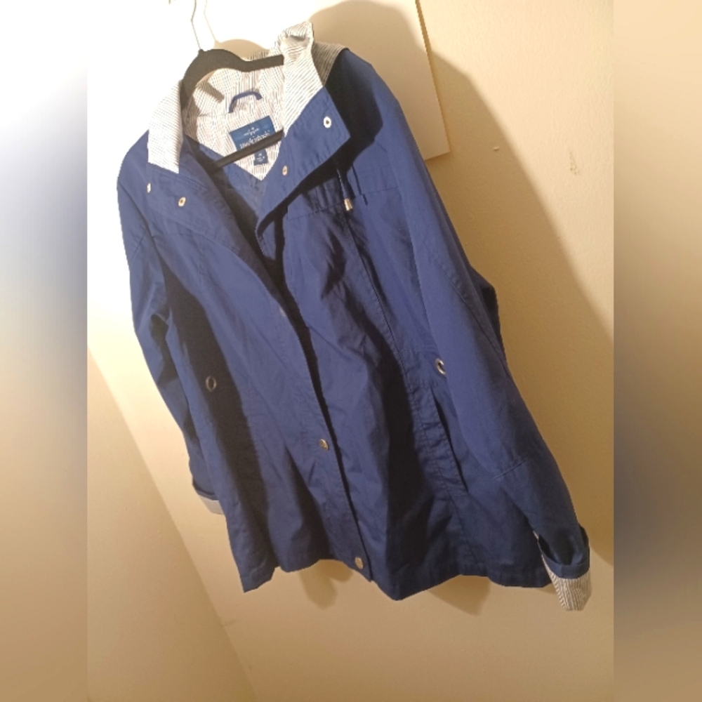 Mackintosh Womens Navy Blue All Weather Jacket Pre-owned Size 1X